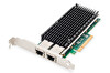 Digitus 10GBPS Çift Port Ethernet Adaptörü PCIe X8 Intel X540 BT2 Network Aksesuarı