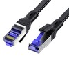 VegGieg CAT7 10 Gbps Gigabit 600Mhz FTP RJ45 Flat Ethernet Kablosu 10 Metre