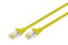 Digitus CAT 6A S-FTP Patch Cord Cu LSZH AWG 26/7 Length Network Kablosu - 1 M Sarı