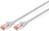 Digitus Zırhlı Cat6 Gri 0.5M Patch Kablo