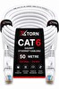Torn CAT6 Ethernet RJ45 LAN İnternet Modem Router Bilgisayar Kablosu - 50 Metre