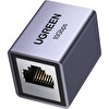 Ugreen 15117 NW261 Gigabit RJ45 Ethernet Kablo Birleştirme Aparatı 10 Gbps Veri Aktarım Hızı Gri