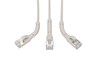 Cat 6A F-FTP Bükülebilir Patch Kablo 0.30 Metre Gri AWG 32/7