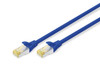 Digitus CAT 6A S-FTP Bakır Ağ Bağlantı Kablosu 5 Metre Mavi LSZH AWG 26/7