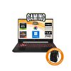 Asus TUF Gaming A15 FA507NV-LP019W03 AMD Ryzen 7 7735HS 15.6" 16 GB RAM 512 GB SSD RTX4060 FHD W11 Home Gaming Laptop-CNT004 Çanta