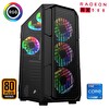 Xaser XSR519 Intel Core i5 12400F 16 GB RAM 1 TB M.2 NVMe SSD 8 GB RX580 Ekran Kartı FreeDOS Masaüstü Oyun Bilgisayarı
