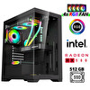 Xaser XSR977 i7 4770 16 GB RAM 512 GB SSD 8GB RX580 Ekran Kartı FreeDOS Masaüstü Oyuncu Bilgisayarı