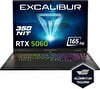Casper Excalibur G915 i7-13620H 64GB 1TB 8GB RTX5060 165HZ 16" Freedos Gaming Laptop G915.1362-EF60X-C