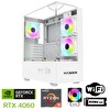 Xaser XSR1099 AMD Ryzen 5 7500F 32 GB DDR5 RAM 1 TB M.2 NVMe SSD 8 GB RTX4060 Beyaz FreeDOS Masaüstü Oyun Bilgisayarı
