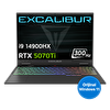 Casper Excalibur G920 i9-14900HX 24GB 2TB RTX5070Ti 12GB 16" W11 Home Gaming Laptop G920.1490-CXP0A-E