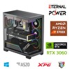 Eternal Power Ryzen 7 5700X 32 G DDR4 1 TB M.2 RTX3060 A520 T650W Oyun Bilgisayarı