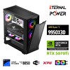 Eternal Power AMD Ryzen 9 9950X3D 32 GB RAM DDR5 1 TB SSD M.2 4.3 GHz RTX 5070Tİ B860 Wifi 750W 240M Gaming Masaüstü