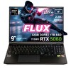 Gameraider FLUX GR16 AMD Ryzen 9-8940HX 16" 32 GB RAM DDR5 1 TB SSD RTX 5060 8 GB 115W 2.5K QHD 180Hz FreeDOS