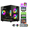 Xaser Mage x10 Ryzen 5 5500 16 GB RAM 512 GB SSD M.2 Nvme 12GB RTX3060 FreeDOS Oyuncu Bilgisayarı