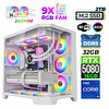 Xaser Pearl X80 i9 14900KF 32 GB RAM DDR5 2 TB SSD M.2 Nvme 16 GB RTX5080 FreeDOS Oyuncu Bilgisayarı