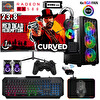 Xaser Armor X50 Ryzen 5 5500 24" 32 GB RAM 512 GB SSD M.2 Nvm 8GB RX580 Curved FreeDOS Oyuncu Bilgisayarı