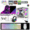 Xaser Moon Cube X10 Ryzen 7 5700X 24.5" 32 GB RAM 1 TB SSD M.2 Nvme 8GB RTX5060 Sıvı Soğutmalı 240Hz FreeDOS Oyuncu Bilgisayarı