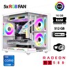 Xaser Cube X160 i5 12400F 16GB Ram 512GB M.2 NVMe SSD 8GB RX580 Beyaz Oyuncu Tavsiye Sistem