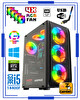 Zeiron Anubis Rtx7 Intel Core i5 14400F 16GB Ddr4 RAM 256GB M.2 SSD 1TB HDD 8GB RTX3050 Oyuncu Masaüstü Bilgisayar