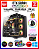 Zeiron Edus X14 Ryzen 5 8400F Ddr5 32GB 5600MHZ RAM 1TB M.2 NVMe SSD 8GB GDDR7 RTX5060Ti Sıvı Soğutmalı Gaming