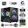 Xaser Giga X10 Ryzen 7 5700X 16GB RAM 512GB M.2 NVMe SSD 8GB RTX5060 Gigabyte Oyuncu OEM Paket