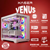 Xaser Venus X100 Ryzen 7 9800X3D 16 GB RAM 512 GB M.2 NVMe SSD 8GB RTX5060 Sıvı Soğutmalı FreeDOS Oyuncu Bilgisayarı