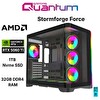 Quantum Gaming Stormforge Force Ryzen 7 5700X 32GB DDR4 1TB NVMe RTX5060Ti 16GB Masaüstü Oyun Bilgisayarı