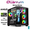 Quantum Gaming Sirius Drive Ryzen 5 7500F 16GB DDR5 1TB NVMe RTX5060 8GB FreeDOS Masaüstü Oyuncu Bilgisayarı