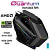 Quantum Gaming Ironclad Rift Ryzen 5 7600X 16 GB DDR5 RAM 512 GB NVMe SSD 8 GB RTX5060 FreeDOS Masaüstü Oyun Bilgisayarı