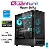 Quantum Gaming Hyper Strike i5-14400F 32 GB DDR5 RAM 1 TB NVMe SSD 8 GB RTX5060 FreeDOS Masaüstü Oyun Bilgisayarı
