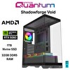 Quantum Gaming Shadowforge Void Ryzen 5 7500F 32 GB DDR5 RAM 1 TB NVMe SSD 8 GB RTX5060 FreeDOS Masaüstü Oyun Bilgisayarı
