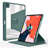 Teleplus Apple iPad Pro 2021 12.9" Smart Cover Standlı Dönerli Nayn Kapak Yeşil Kılıf
