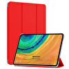 Microsonic Huawei Matepad Pro 10.8'' Kılıf Slim Translucent Back Smart Cover Kırmızı