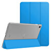 Microsonic Samsung Galaxy Tab S6 Lite 10.4" P610 Kılıf Slim Translucent Back Smart Cover Mavi
