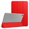 Microsonic Samsung Galaxy Tab S6 Lite 10.4" P610 Kılıf Slim Translucent Back Smart Cover Kırmızı