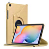 Microsonic Samsung Galaxy Tab S6 Lite 10.4" P610 Kılıf 360 Rotating Stand Deri Gold