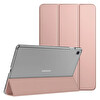 Microsonic Samsung Galaxy Tab A7 Lite T225 Kılıf Slim Translucent Back Smart Cover Rose Gold