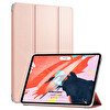 Microsonic Apple Ipad Pro 12.9'' 2021 5. Nesil Kılıf (a2378-a2461-a2379-a2462) Slim Translucent Back Smart Cover Rose Gold