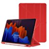 Microsonic Samsung Galaxy Tab S8 Plus X800 Kılıf Origami Pencil Kırmızı