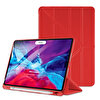 Microsonic Apple Ipad Pro 12.9`` 2022 6. Nesil Kılıf (a2436-a2764-a2437-a2766) Origami Pencil Kırmızı