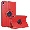 Microsonic Huawei Matepad 11.5 Kılıf 360 Rotating Stand Deri Kırmızı