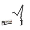 Hadron Cantilver ND1051 Mafsallı Kollu Masa Kenarı Telefon ve Tablet Standı Siyah