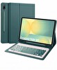 Başkenttekno Samsung Galaxy Tab S11 Uyumlu Bluetooth Q Klavyeli Standli Kalem Bölmeli Kılıf Yeşil