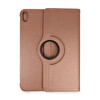 Newface Apple iPad 2025 10.9 10.Nesil (A16) Kılıf 360 Tablet Deri Kılıf - Rose Gold