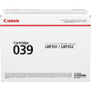 Canon CRG-039 BK 0287C001AA Siyah Orijinal Toner Kartuşu
