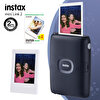 Fujifilm Instax Mini Link 2 Uzay Mavisi Akıllı Telefon Yazıcısı - 20'li Mini Film ve Çerçeve