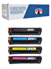 Powprint HP 128A-CE320A LaserJet CM1415FN CMYK 1 Set Muadil Toner