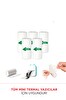 Torima Yapışkanlı Beyaz 1 Paket (5 Adet) Termal Rulo Kağıt Etiket Sticker Tüm Mini Makinalara Uyumlu