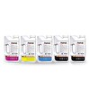 Photoink 5 Kartuşlu Canon Yazıcılar İçin Uyumlu 1000 ML 5 Renk Akıllı Mürekkep Seti