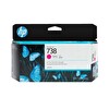 HP 738 Magenta Kırmızı 130 ML Plotter Kartuşu 498N6A